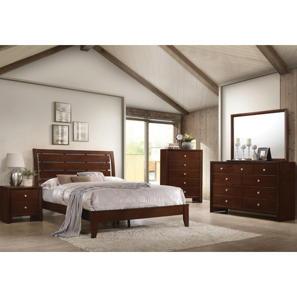 Red Barrel Studio® 5 Piece Bedroom Set in Rich Merlot Wayfair